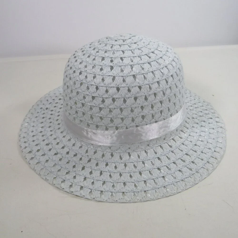 Light Blue Pastel Woven Hat CHILD SIZE Easter, Spring, Summer